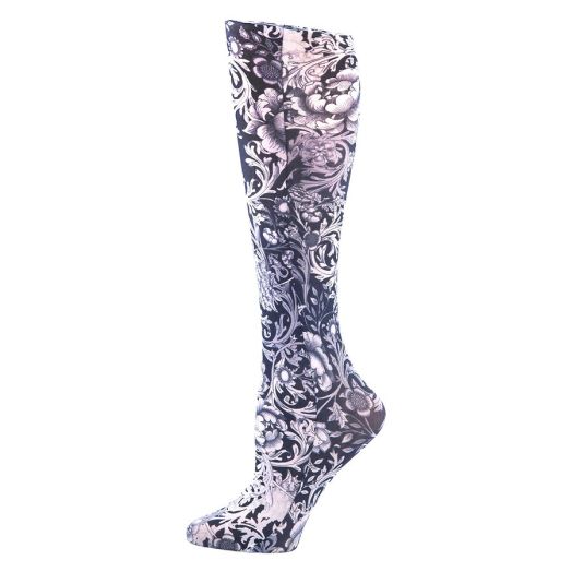 Celeste Stein 15-20mmHg BW Vines/Roses Therapeutic Compression Socks