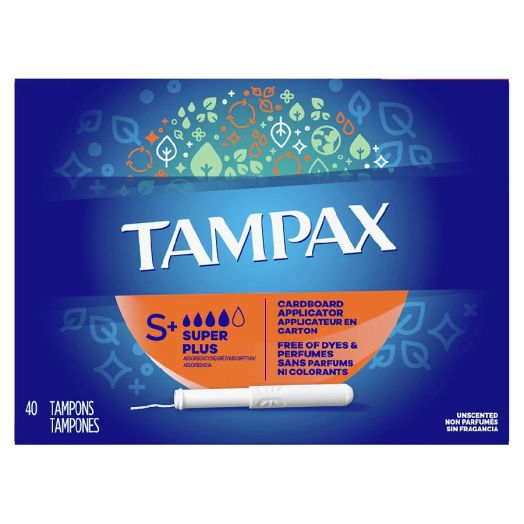 Tampax Cardboard Tampons Super Plus Absorbency