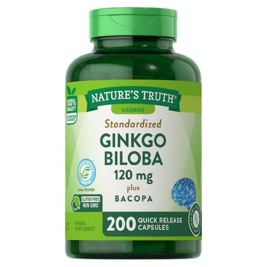 Nature's Truth Standardized Ginkgo Biloba 120 mg plus Bacopa