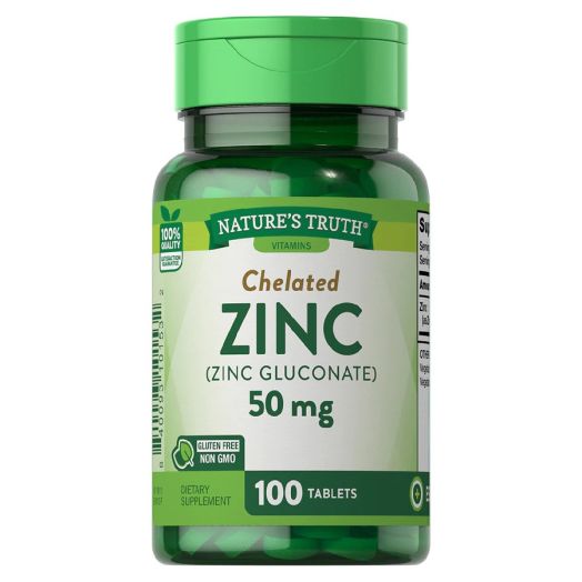 Nature's Truth Chelated Zinc (Zinc Gluconate) 50 mg
