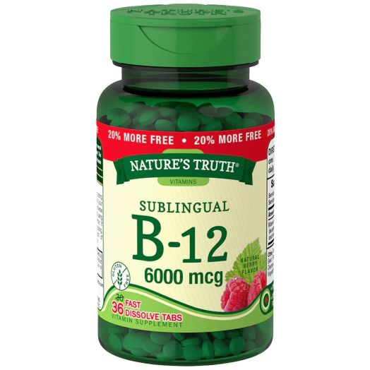 Nature's Truth Sublingual B-12 6000mcg Berry