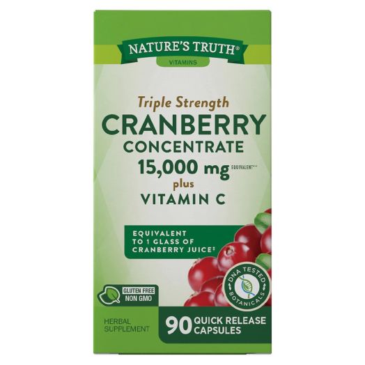 Nature's Truth Ultra Triple Strength Cranberry Concentrate 15,000mg Plus Vitamin C