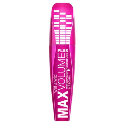 Wet n Wild MaxVolume Plus Waterproof Mascara, Amp'd Black