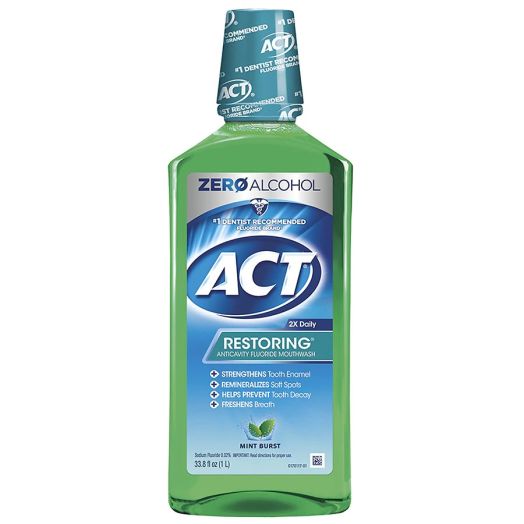 ACT Restoring Anticavity Mouthwash Mint Burst