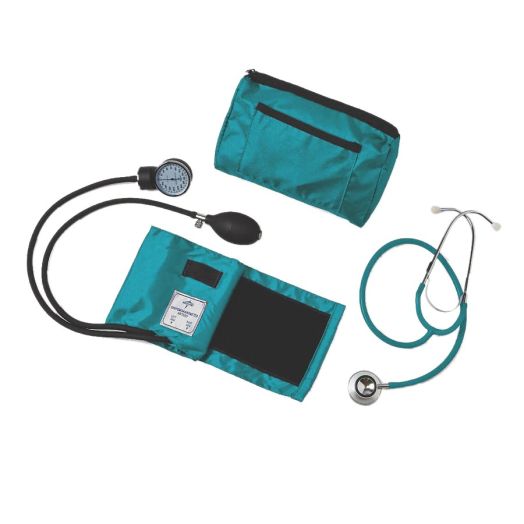 Medline Compli-Mates Dual Head Aneroid Sphygmomanometer Combination Kit