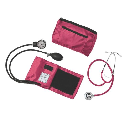 Medline Compli-Mates Dual Head Aneroid Sphygmomanometer Combination Kit