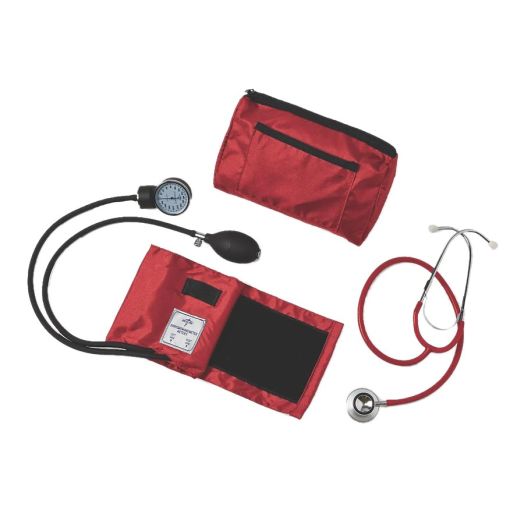 Medline Compli-Mates Dual Head Aneroid Sphygmomanometer Combination Kit