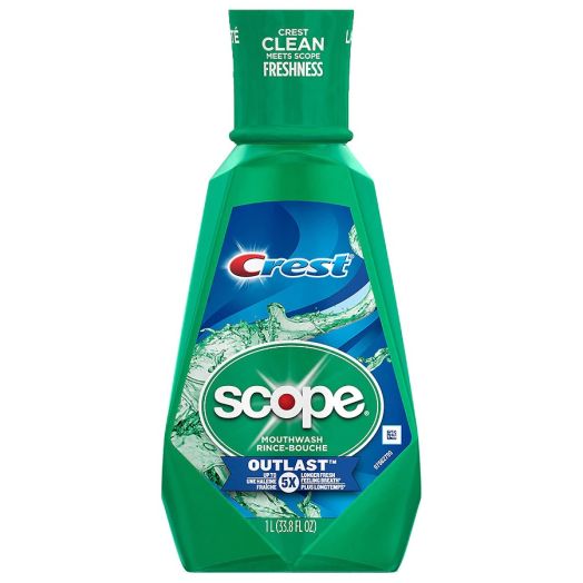 Crest Plus Scope Outlast Mouthwash Mint