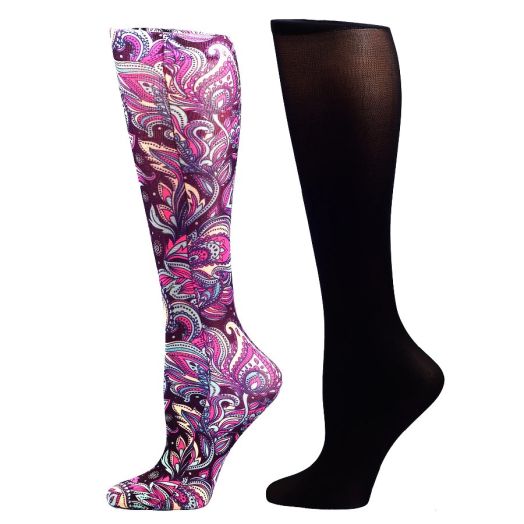 Celeste Stein Therapeutic Compression Sock purple