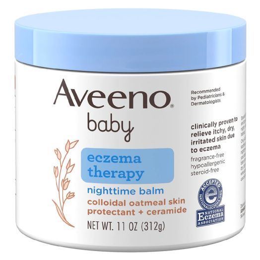 Aveeno Baby Eczema Therapy Nighttime Balm, Colloidal Oatmeal Fragrance-Free