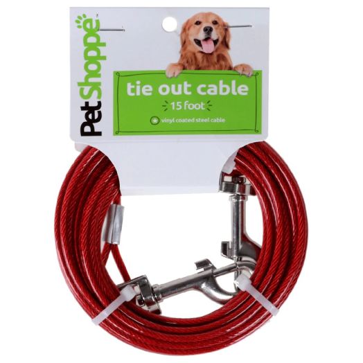 PetShoppe Dog Tie-Out Cable 15 in