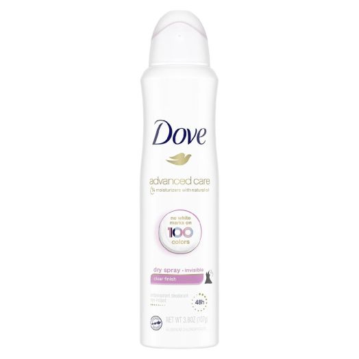Dove Dry Spray Antiperspirant Deodorant Clear Finish