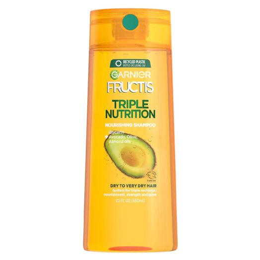 Garnier Fructis Triple Nutrition Shampoo, Dry to Very Dry Hair
