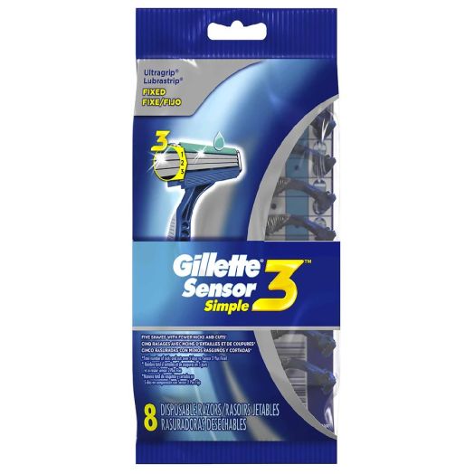 Gillette Sensor3 Simple Men's Disposable Razors