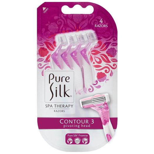 Pure Silk Contour 3 Premium Disposable Razor
