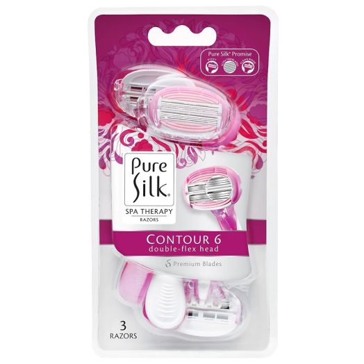 Pure Silk Contour 6 Premium Disposable Razor