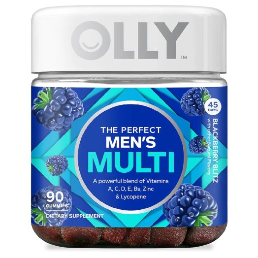 OLLY The Perfect Men's Multi Gummies Blackberry Blitz