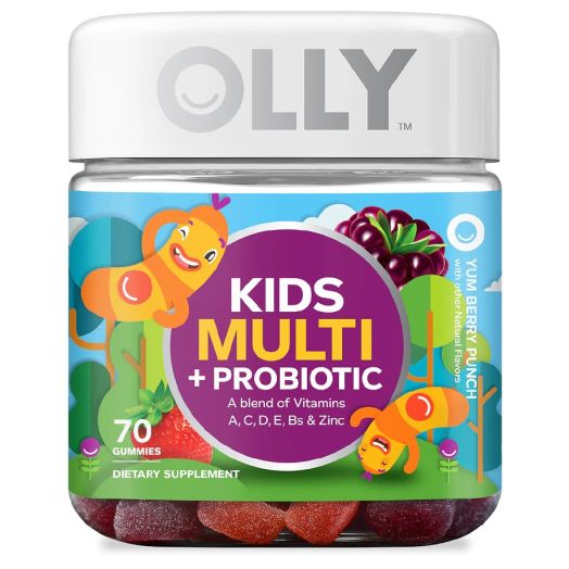OLLY Kids Multi + Probiotic Gummies Yummy Berry Punch