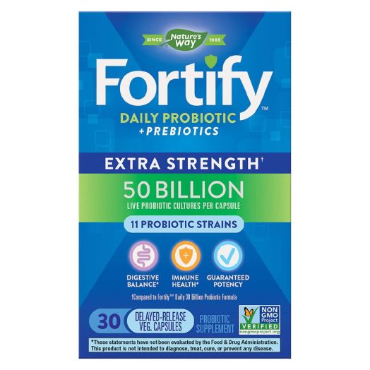 Nature's Way Fortify Daily 50 Billion Probiotic Vegetable Capsules