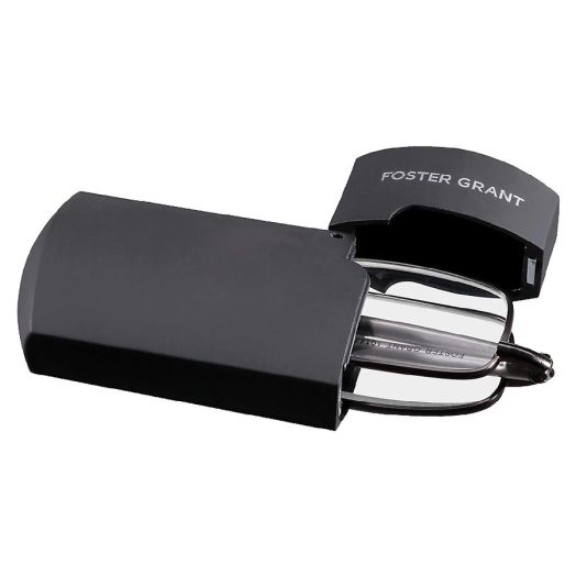 Foster Grant Gideon Folding Reading Glasses +1.25 Black