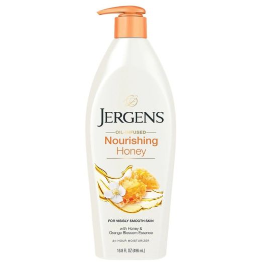 Jergens Nourishing Body and Body Lotion Honey and Orange Blossom Essence
