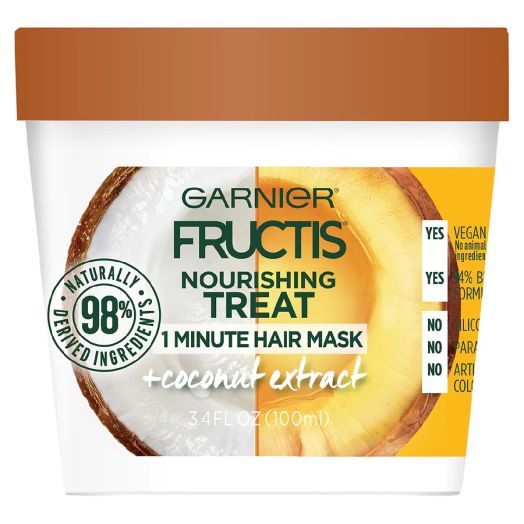 Garnier Fructis Nourishing Treat 1 Minute Hair Mask with Coconut Extract