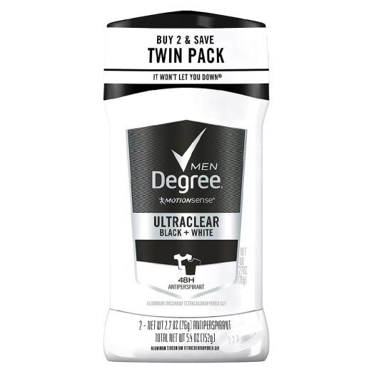 Degree Men Antiperspirant Black+White, Twin Pack