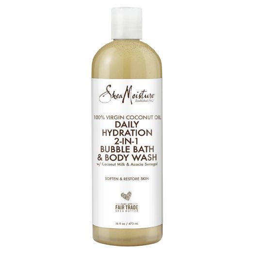 SheaMoisture 100% Virgin Coconut Oil Daily Hydration 2 in 1 Bubble Bath and Body Wash
