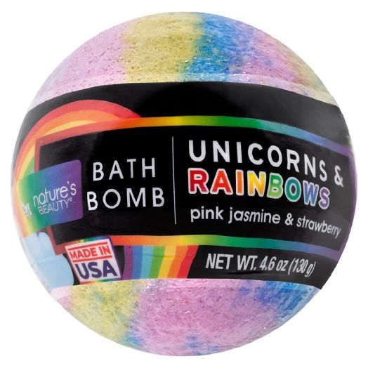 Nature's Beauty Unicorns & Rainbows Bath Bomb