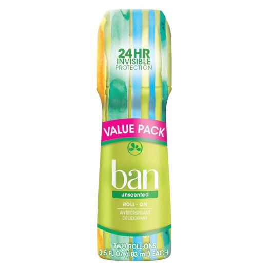 Ban Antiperspirant Deodorant Roll-On Unscented