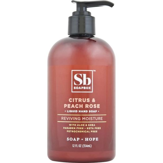 Soapbox Hand Soap Citrus & Peach Rose