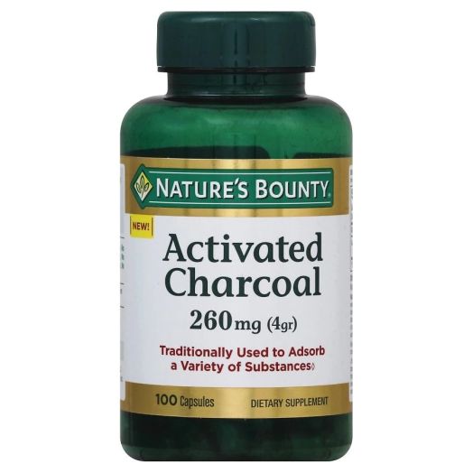 Nature's Bounty Activated Charcoal 260 mg Capsules