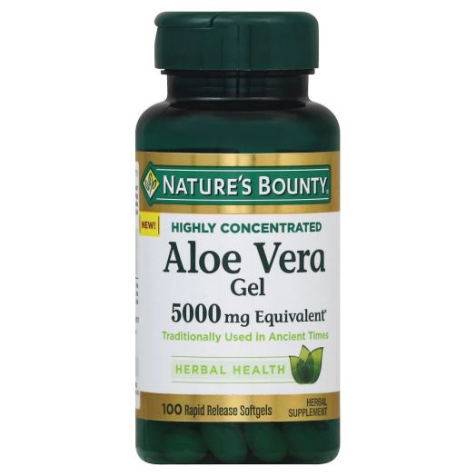 Nature's Bounty Aloe Vera Gel 5,000 mg Softgels