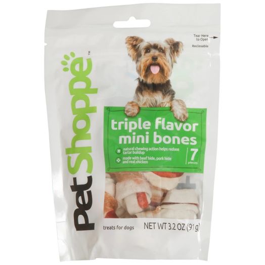 PetShoppe Triple Flavor Mini Bones