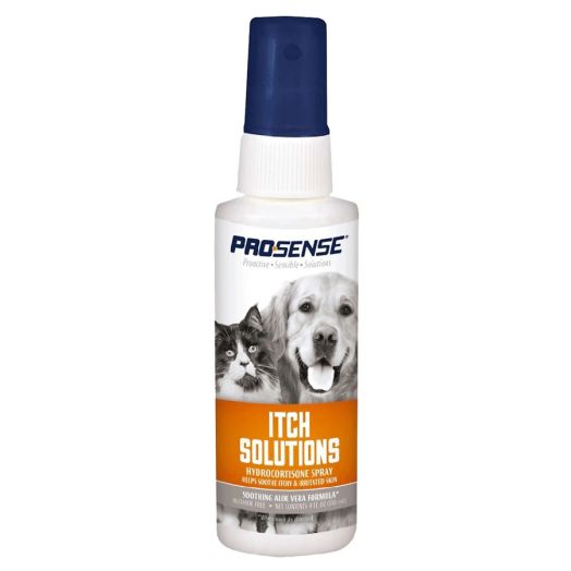 ProSense Itch Solutions Hydrocortisone Spray for Pets with Aloe