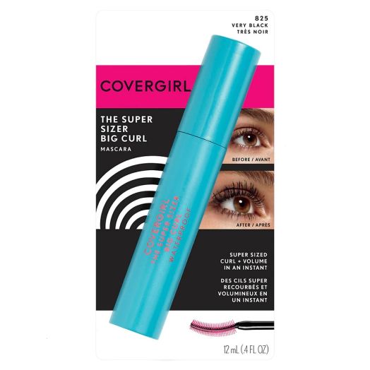 CoverGirl The Super Sizer Big Curl Waterproof Mascara, Black 825
