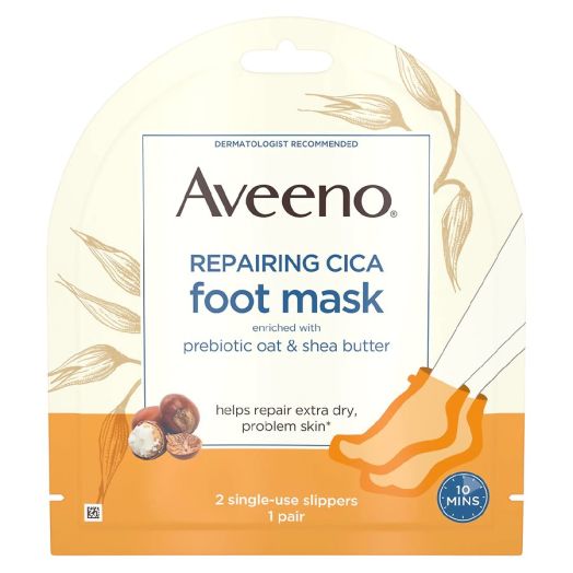 Aveeno Repairing Cica Moisturizing Foot Mask With Oat