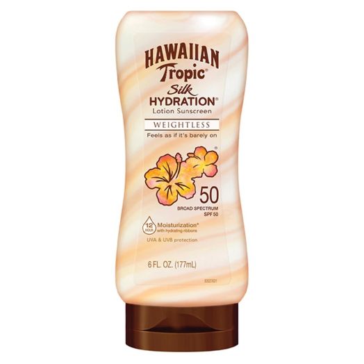 Hawaiian Tropic Silk Hydration Weightless Lotion Sunscreen SPF 50