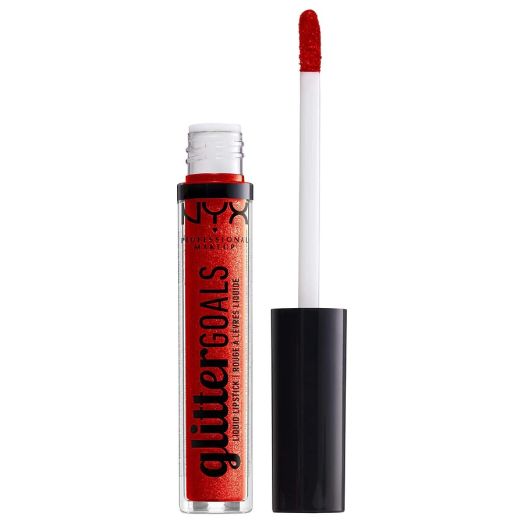 NYX Professional Makeup Glitter Goals Liquid Lipstick, Shimmy