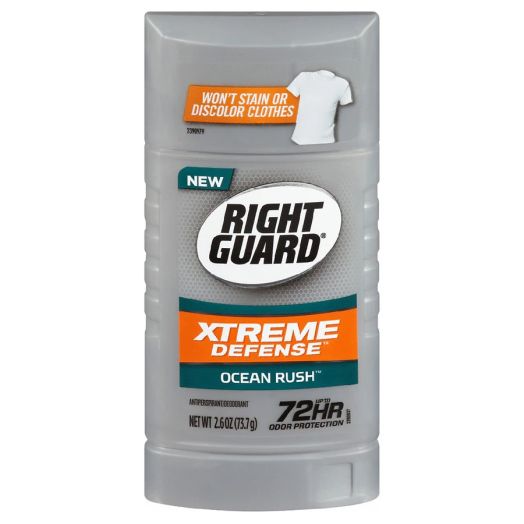 Right Guard Xtreme Defense Antiperspirant Deodorant Stick Ocean Rush
