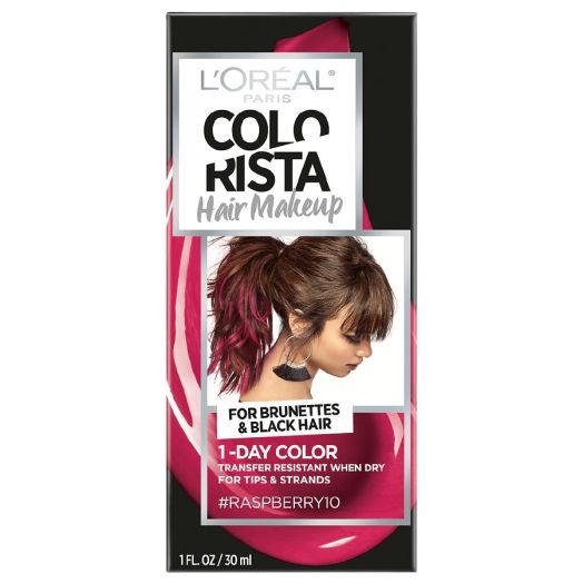 L'Oreal Paris Colorista Hair Makeup 1-Day Hair Color Raspberry10 (for brunettes)
