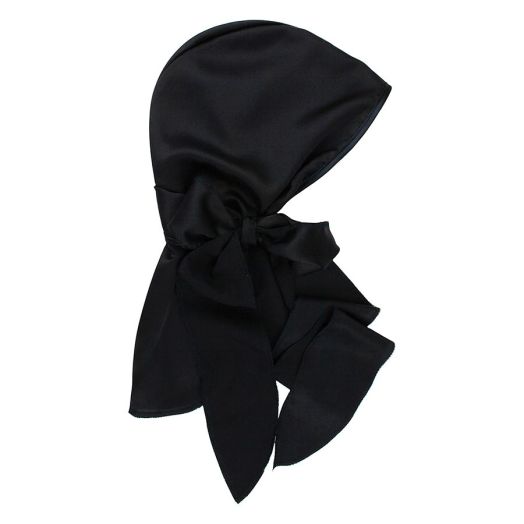 KITSCH Satin Sleep Cap BLACK