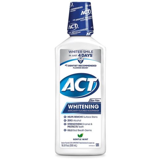 ACT Whitening Anticavity Mouthwash Gentle Mint
