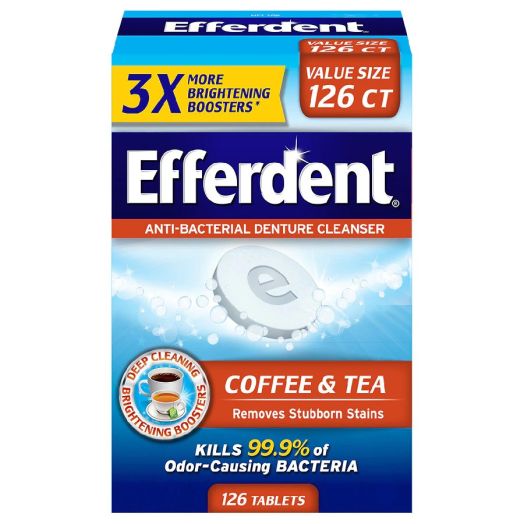 Efferdent Coffee & Tea Denture Cleanser