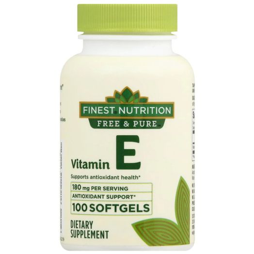 Finest Nutrition Free & Pure Vitamin E 400 IU Softgels