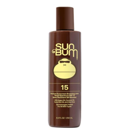 Sun Bum Moisturizing Browning Lotion, 8.5oz Bottle, Tanning Lotion, Certified Organic Coconut Oil, Aloe Vera - SPF 15 | Sun Bum