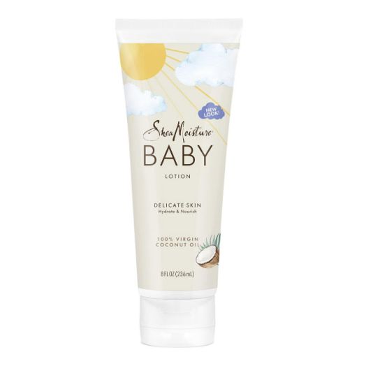 SheaMoisture Baby Lotion for Baby Skin 100% Virgin Coconut Oil, Clear Skin Moisturizer 8 oz (Pack of 4)