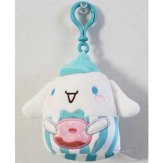 Squishmallow Hello Kitty and Friends Food Truck 3.5" Plush Clips - Cinnamaroll