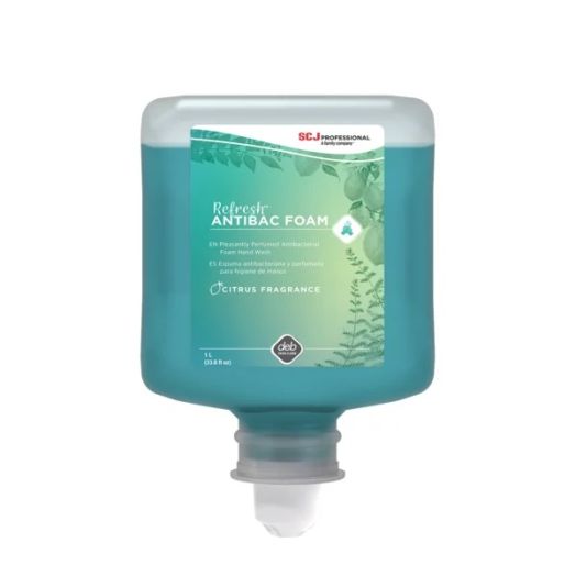 SC Johnson Refresh AntiBac Foam Antibacterial Soap, Citrus Scent 1000 mL