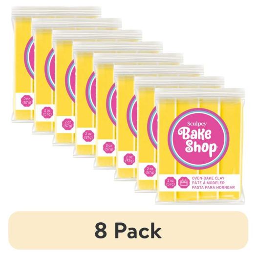 (8 pack) Sculpey Bake Shop 2 oz Oven Bake Polymer Clay Yellow